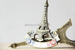 Adesivo magnetico da viaggio in acrilico e lega 3D torre di <span class=keywords><strong>parigi</strong></span> magnete da frigo decorativo per la casa modello di costruzione francese - Product Image 6