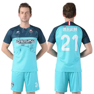 2019 ZHOUKA New Design Sports Function Fabric Latest Football Jersey Soccer Uniforms