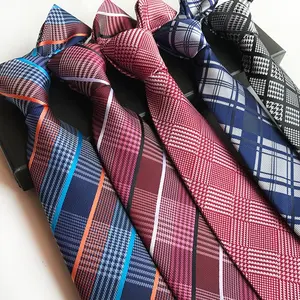 Cravate en soie tissée 100% personnalisée pour hommes en gros Cravate de cou pour hommes bon marché de haute qualité