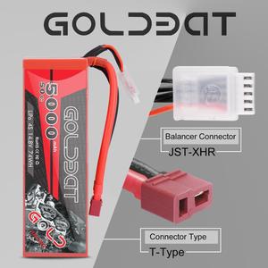 RC Lipo Baterai 5000Mah 7.4V/11.1V/14.8V/22.2V 2S/3S/4S/6S Baterai Polimer Lithium Isi Ulang