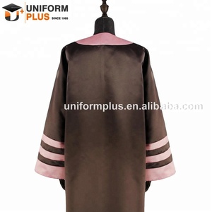 Robe et toge de remise de diplôme longues roses pour femme <span class=keywords><strong>arabe</strong></span> - Product Image 3