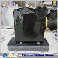 Granit noir pierre tombale moderne