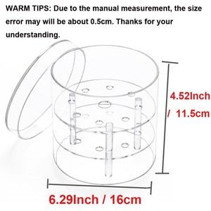 JIHONG Wholesale Acrylic <strong>Round</strong> and square Fresh Rose <strong>Box</strong> Acrylic Flower <strong>Box</strong> for Rose - Product Image 3