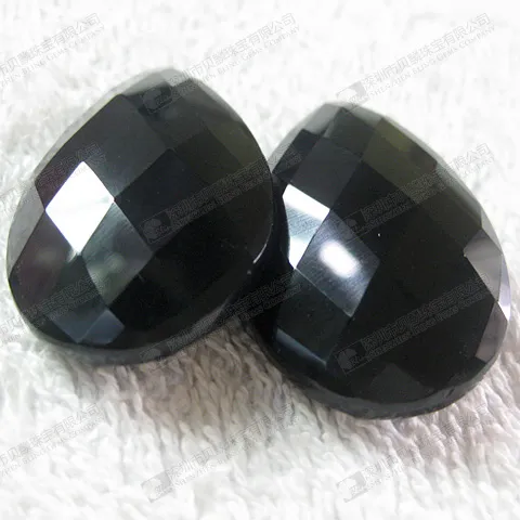 Perles d'onyx noires en forme de perle naturelle, prix en pierre précieuse d'onyx noire