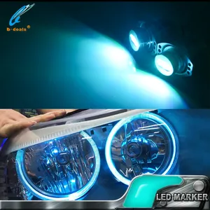 Hata ücretsiz Canbus E90 10W RGB renk led melek gözü orta lambası bmw e90 e91