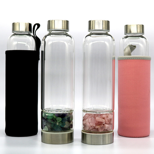 Bouteille isotherme en pierre brute, pour salle de bain, en cristal - Product Image 2
