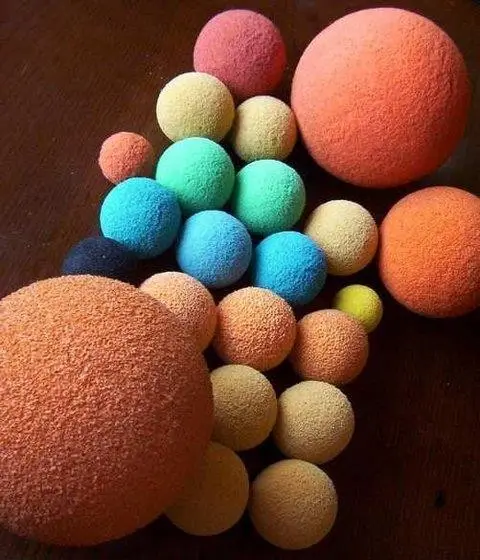 Color sponge foam rubber ball for clean pipe
