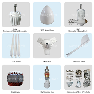 60kw 70kw 80kw 90Kw 100kw gió năng lượng mặt trời lai hệ thống điện 1000W 2000W gió và 600W hệ thống năng lượng mặt trời - Product Image 3