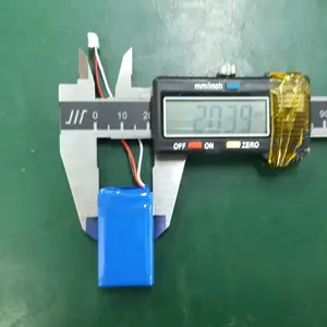 उच्च गुणवत्ता 300 mAh 502035 2 S JST 4PIN कनेक्टर के साथ 7.4 V लाइपो बैटरी पैक