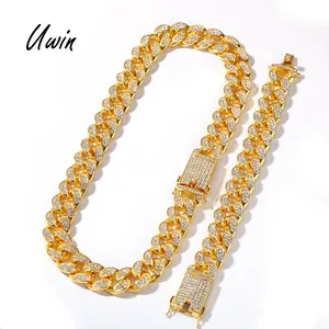 Hip Hop 20ミリメートルThick Cuban Link Chain Iced Out Mens Rapper Jewelry Wholesale Heavy Necklace