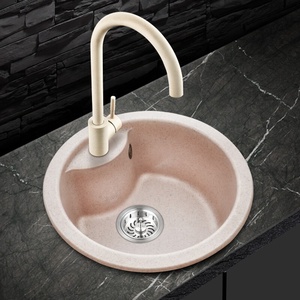 Lavello da <span class=keywords><strong>Cucina</strong></span> in Pietra di Quarzo di Alta Qualità, Lavelli in Quarzo, Lavabo in Superficie Solida Acrilica - Product Image 5