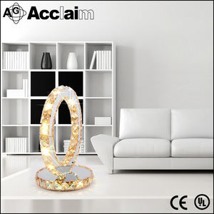 Classique Européenne Conception Ronde Anneau Table Lampe de Lecture De Chevet Crystal Light Pour La Maison et Hôtel - Product Image 6