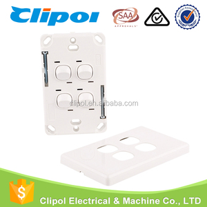 Hôtel lumière commutateurs pc argent imprimé switch panel 4 gang verticale électrique interrupteur d'éclairage de mur - Product Image 5