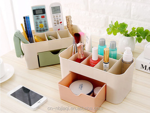 Plastic <strong>Decorative</strong> Desktop Cosmetic Organizer Multi-Purpose Colorful Makeup <strong>Storage</strong> Plastic Makeup <strong>Box</strong> - Product Image 2