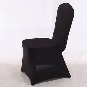 Wholesale Universal durable black Stretchable Spandex Chair Covers for wedding party