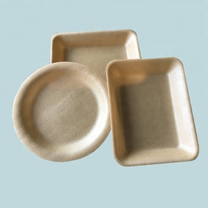 Emballage mousse de fécule de maïs <span class=keywords><strong>plateau</strong></span> de poulet récipient alimentaire en mousse pla <span class=keywords><strong>plateau</strong></span> pour viande poulet frais - Product Image 2
