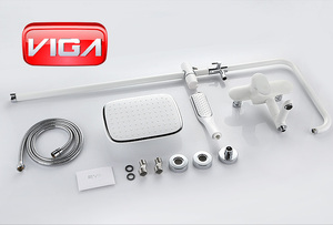 Colonna doccia con rubinetto da bagno in ottone bianco fornito dal produttore con <span class=keywords><strong>soffione</strong></span> doccia <span class=keywords><strong>per</strong></span> doccia - Product Image 5