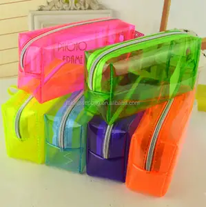 New product pvc wash bag plastic cosmetic bag pencil case bag