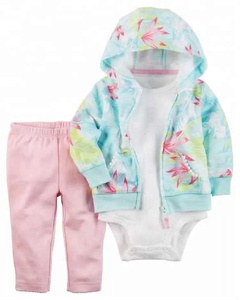 Conjunto de ropa para bebé, 3 unidades, chaqueta con capucha para bebé, monos de manga corta y pantalones largos, 12,5 - Product Image 3