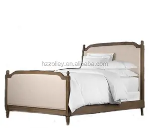 England country style modern bedroom furniture solid wood super soft bed