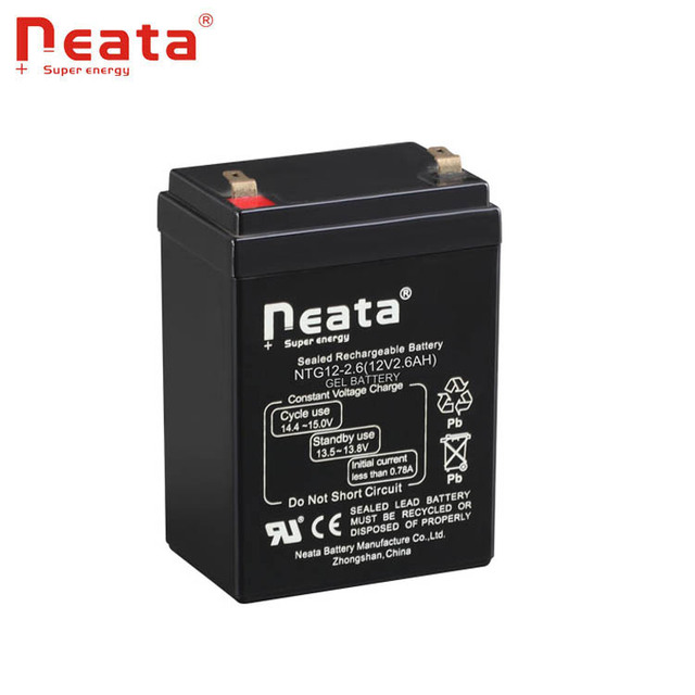 Rechargeable Vrla Dry Cell Lead Acid Battery 12v 2.6ah for Electric Vehicle