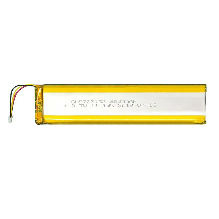 SunHe Rechargeable 5732132 for Car GPS and Power Bank 3.7V 3000mah Li lithium polymer battery