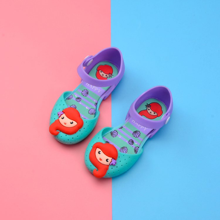 Сандалии из ПВХ для девочек с изображением русалки сказочной принцессы