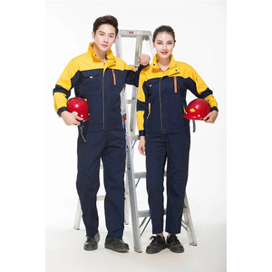 カスタム長袖ユニセックスワークウェアシャツとパンツ産業用鉄道作業安全ユニフォーム - Product Image 5