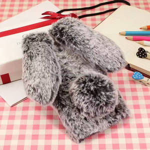 Ốp Điện Thoại Lông Thú Sang Trọng Ấm Áp Lông Thỏ Tai Dài Cho <span class=keywords><strong>iPhone</strong></span> <span class=keywords><strong>5</strong></span> 5S SE 6 6S 7 7 Plus Ốp Lưng - Product Image 3