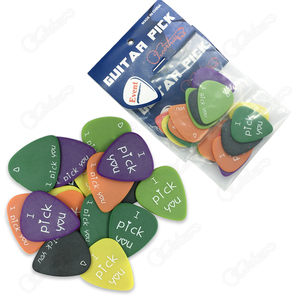 Benutzer definierte Dicke <span class=keywords><strong>Universal</strong></span> form Delrin E-Gitarre Plektrum gedruckt Antislip Matte Texture <span class=keywords><strong>Guitar</strong></span> Pick mit Logo