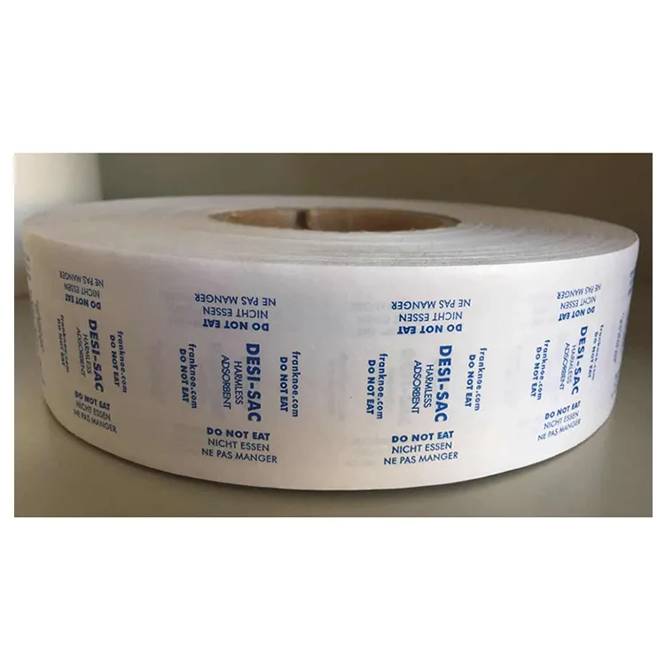 White Color Desiccant Packaging Paper / Paper For Desiccant Bags