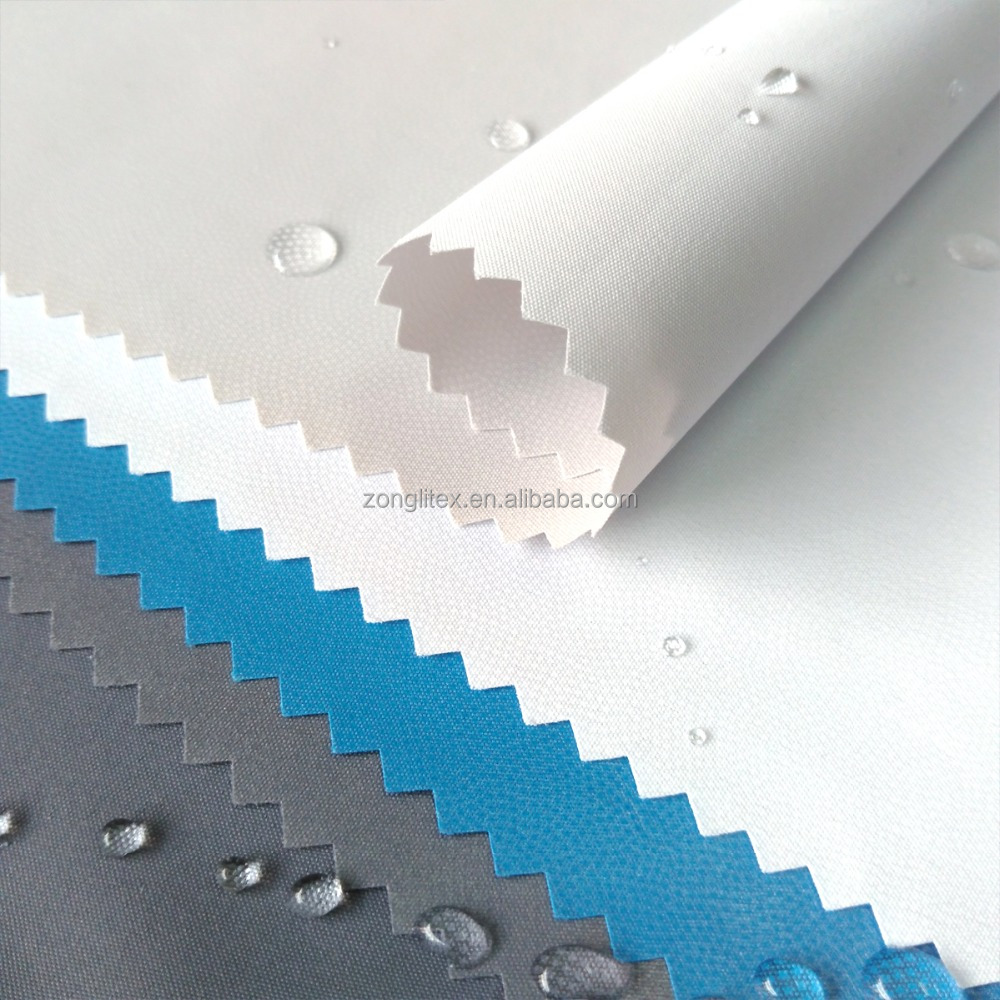 Тканая Водонепроницаемая 75D * 75D Механическая тянущаяся полиэфирная ламинированная ткань с мембраной из ТПУ для уличной одежды