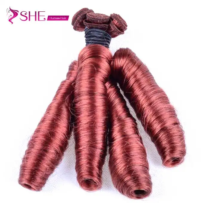 New style!!!! wholesale ombre piano virgin remy hair russian aunty funmi hair bouncy curls