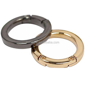 ハンドバッグゲートOリングラウンドカラビナスナップクリップトリガースプリングキーリング - Product Image 1