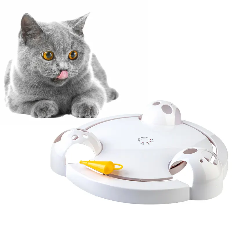 インタラクティブなロートパウンスハイドシークマウスハンティングスクラッチボード電気猫感覚おもちゃ自動猫おもちゃ