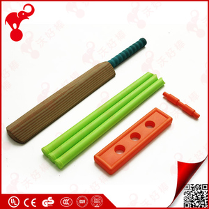 OEM usine pas cher prix enfants sport jouets fiber de bois en plastique meilleur criket ensemble en gros battes de <span class=keywords><strong>cricket</strong></span> - Product Image 3
