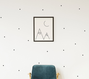 Nhỏ Polka Dot Vinyl Tường Sticker Decal Nghệ Thuật Trang Trí Nhà Trẻ Decal Tường-Nhỏ Chấm Bi Đen - Product Image 2