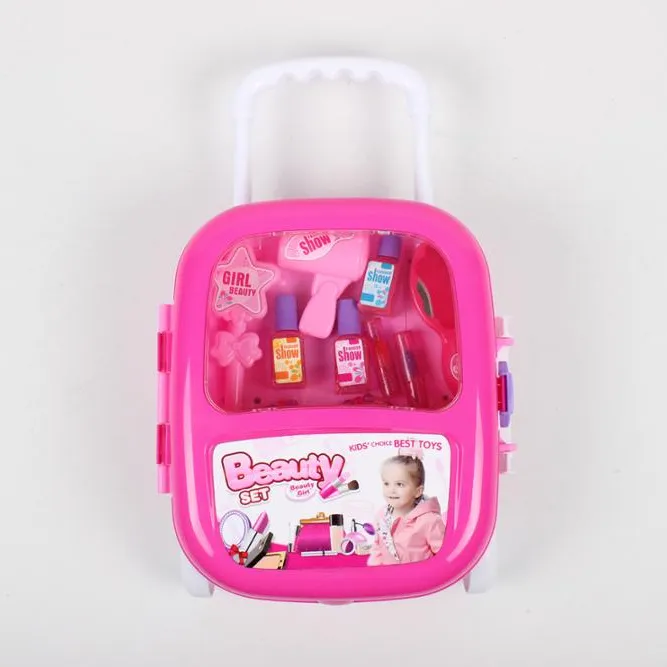 Conjunto de juguetes de belleza para niñas, Mini carrito de vestir bonito