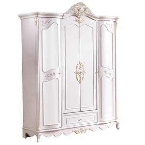 Contemporary White Wooden Bedroom <strong>Wardrobe</strong> <strong>Cabinet</strong> Standard Size for Living Room Use - Product Image 1