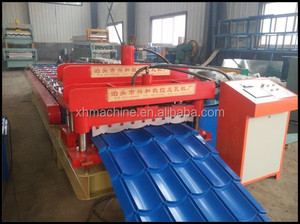 Thương mại Đảm Bảo 828 Loại Hà Bắc Phổ Biến <span class=keywords><strong>Arc</strong></span> Thiên Vị Tráng Men Tre Tấm Lợp Ngói <span class=keywords><strong>Roll</strong></span> <span class=keywords><strong>Forming</strong></span> Machine - Product Image 1