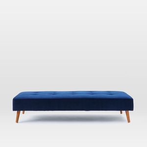 Solid Oak Birch <strong>Wood</strong> Modern Frame Linen Fabric <strong>Bench</strong> <strong>Sale</strong> - Product Image 2