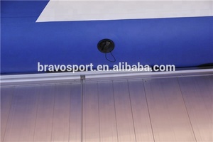China Nieuwe Product Blauw Kleur 4.3 m PVC Opblaasbare Roeiboot Voor Koop
