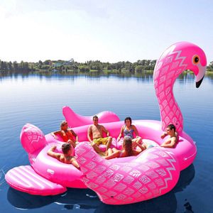 Flotador Inflable Gigante de Flamenco para 6 Personas Personalizado - Product Image 1