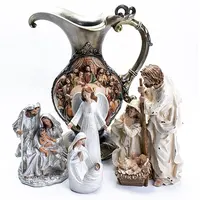 राल धार्मिक प्रतिमा polyresin मूर्ति धार्मिक राल शिल्प और उपहार आइटम ईसाई राल चित्रा