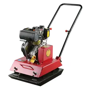 C90 5.5 HP Honda Động Cơ Về Phía Trước Tấm Máy Đầm Đi Bộ Phía Sau Rung Đất Tấm Compactor