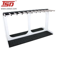 Planche de surf en métal écologique de haute qualité personnalisée en usine présentoir pour la décoration de magasin de sport