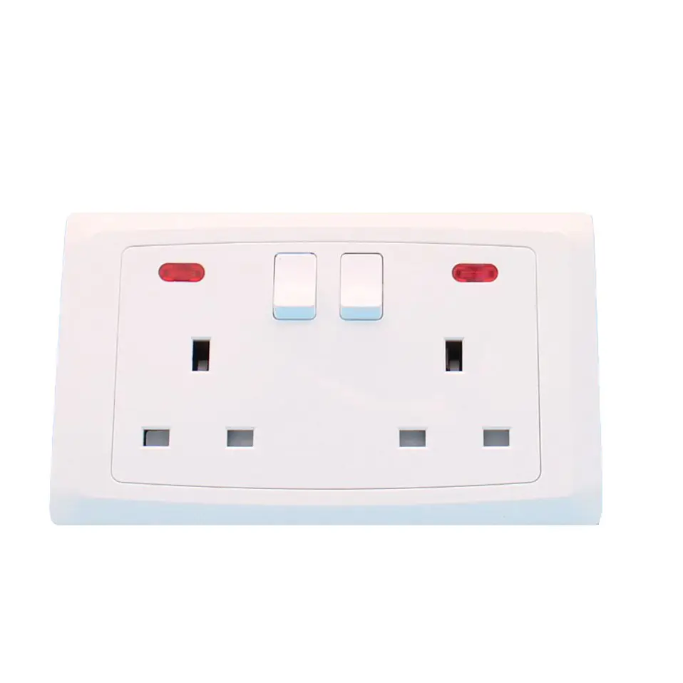 Double sockets wall sockets and switches electrical switch socket
