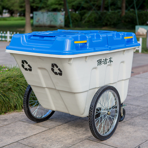 400 litros contenedor de basura al aire libre de residuos bin con metal y cuatro ruedas - Product Image 3