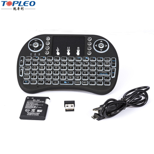 árabe ruso personalizado led retroiluminada teclado mini wireless gaming keyboard y ratón combos para android tv box - Product Image 5