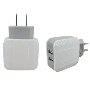 Draagbare Hot Koop 5V 2.1A Dual Usb-poort Mobiele Power Adapter Usb Travel Wall Charger Fast Charger